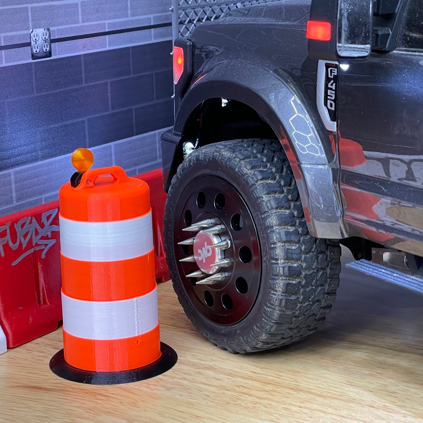 1/10 Scale Barrel Barricade Track, Drift, Crawler Accessory like Bobs Barricade Parts Diorama