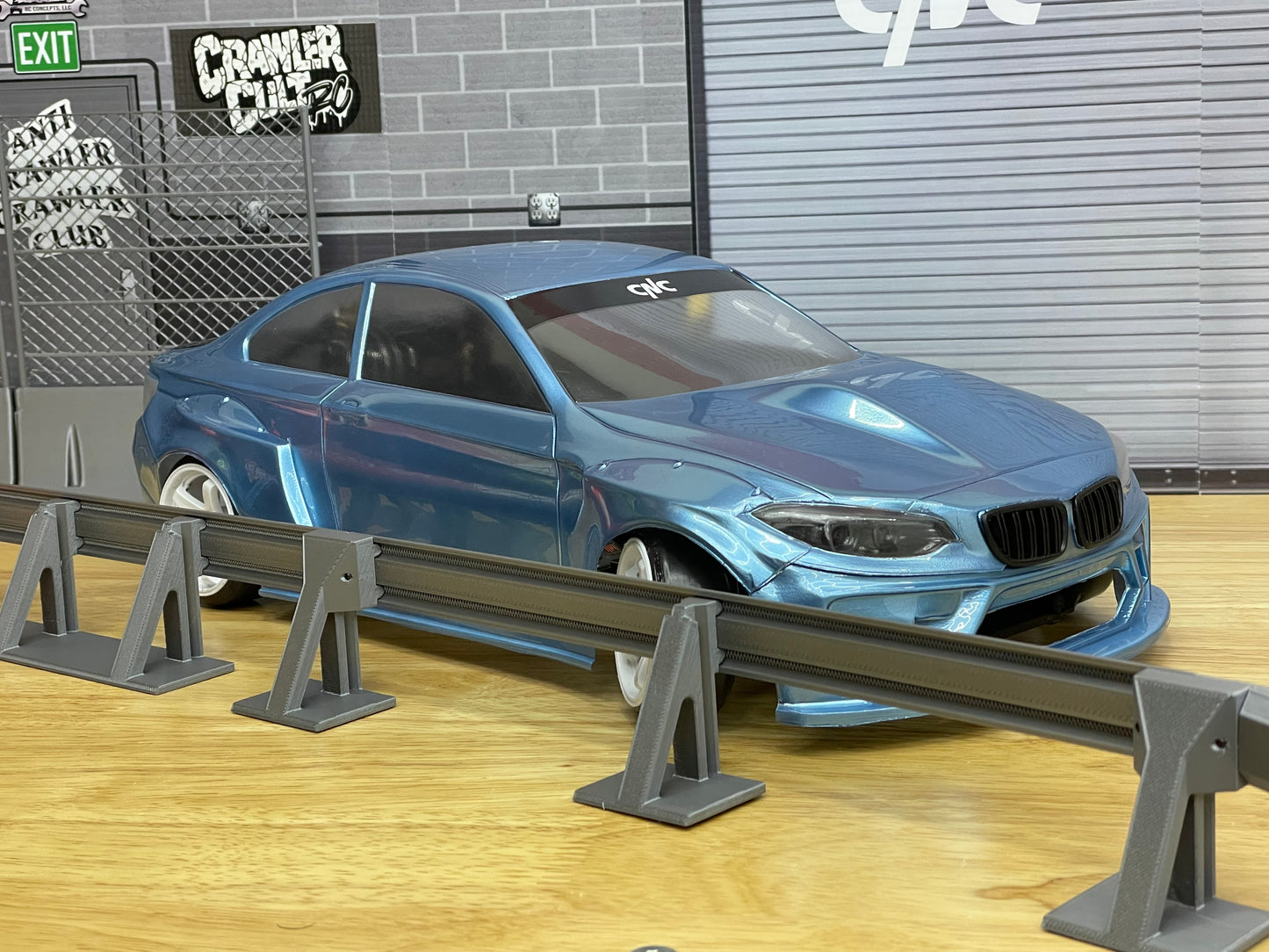 1/10 Scale Guard Rail Track Barrier System for RC Drift Tracks, Crawler or Diorama