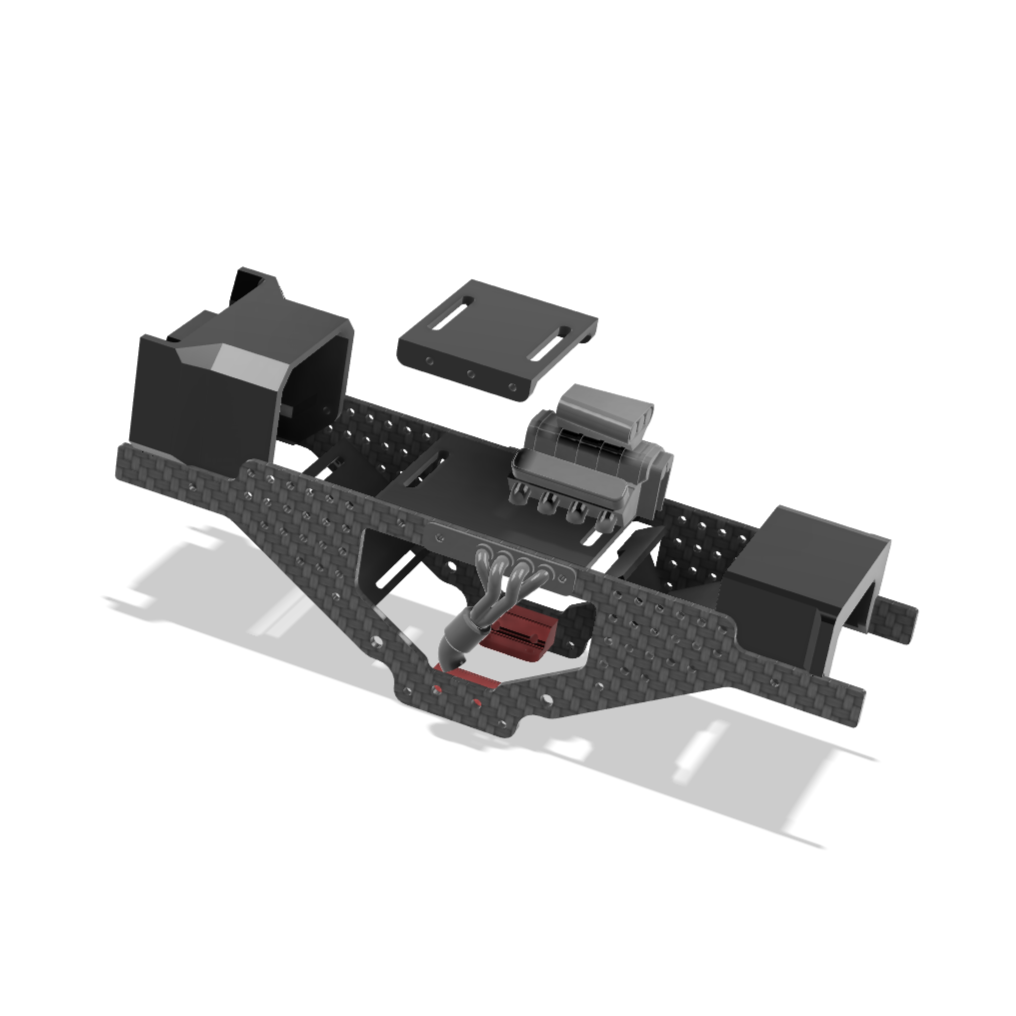 PTW Carbon Racing Chassis for the FMS FCX24 Smasher