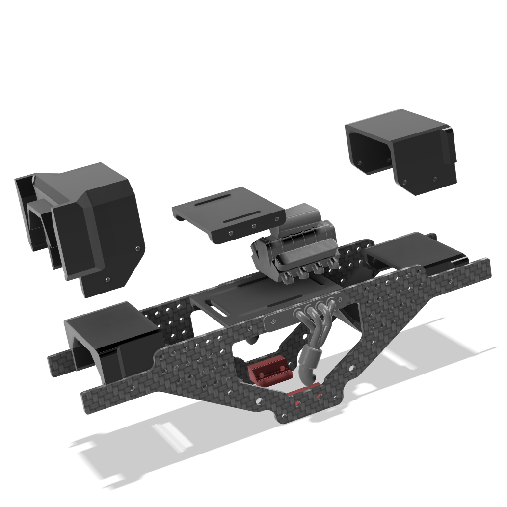 PTW Carbon Racing Chassis for the FMS FCX24 Smasher