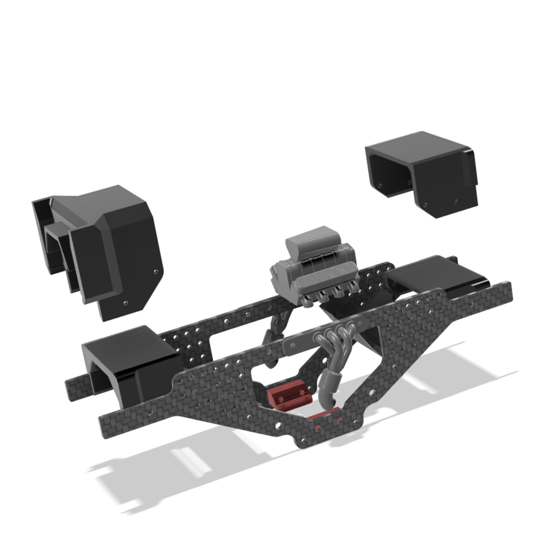 PTW Carbon Racing Chassis for the FMS FCX24 Smasher