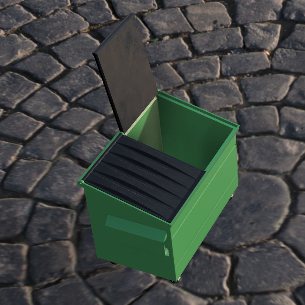 DIGITAL FILES ONLY: Print at Home 1/10 Scale "Mini Mega Dump6000" Dumpster