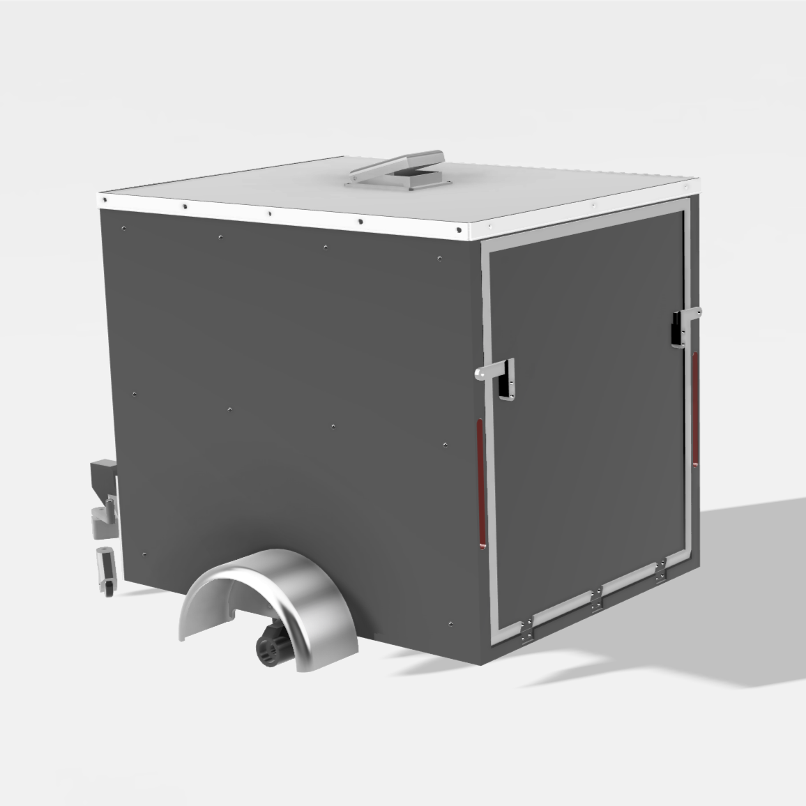 1/10 Scale Enclosed Utility Trailer Standard, Slammed or Lifted and Custom Options (NO WHEELS OR TIRES INCLUDED)