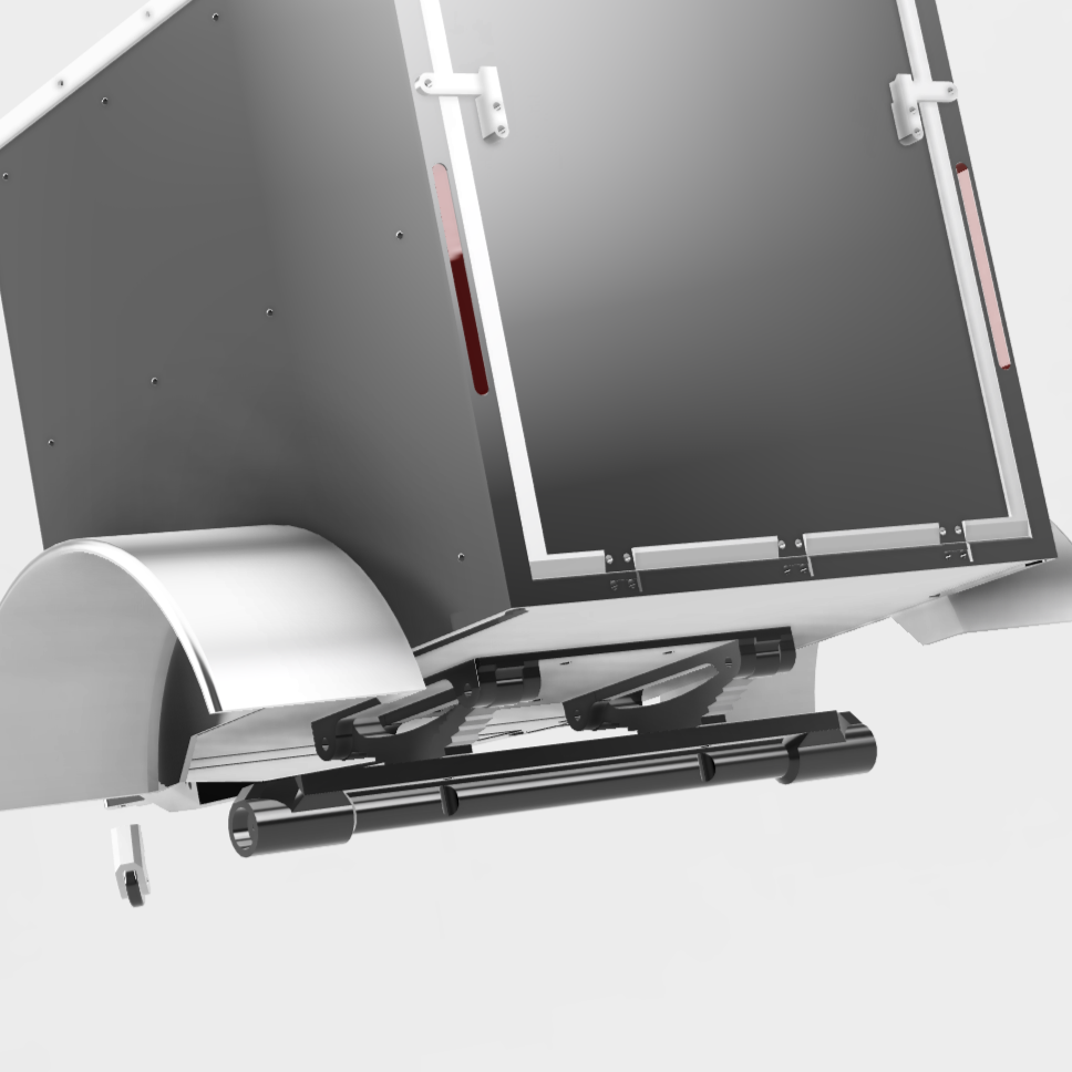 1/10 Scale Enclosed Utility Trailer Standard, Slammed or Lifted and Custom Options (NO WHEELS OR TIRES INCLUDED)