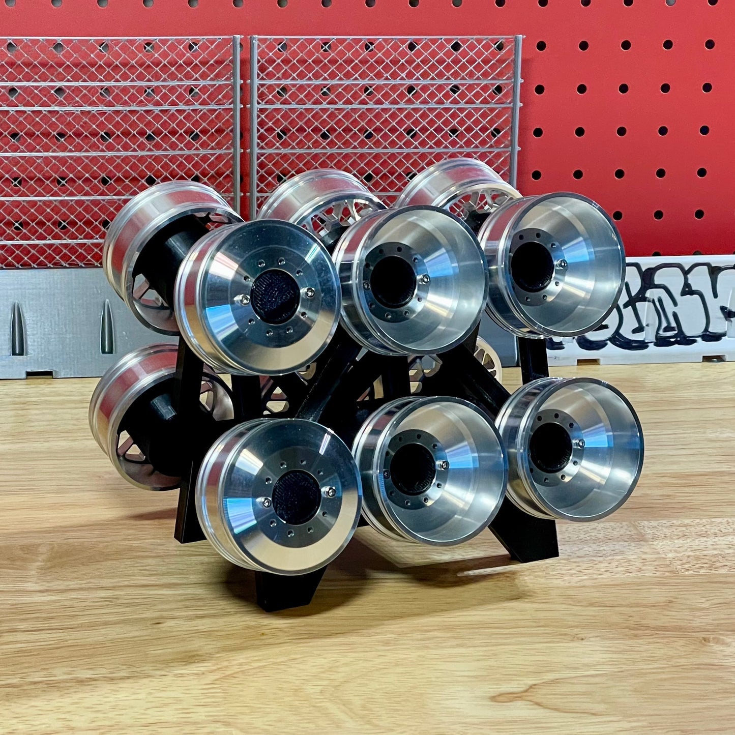 "Series 2" Billet Aluminum Wheels for the Redcat 53 COE Custom Hauler (Sold as a Set of 6)