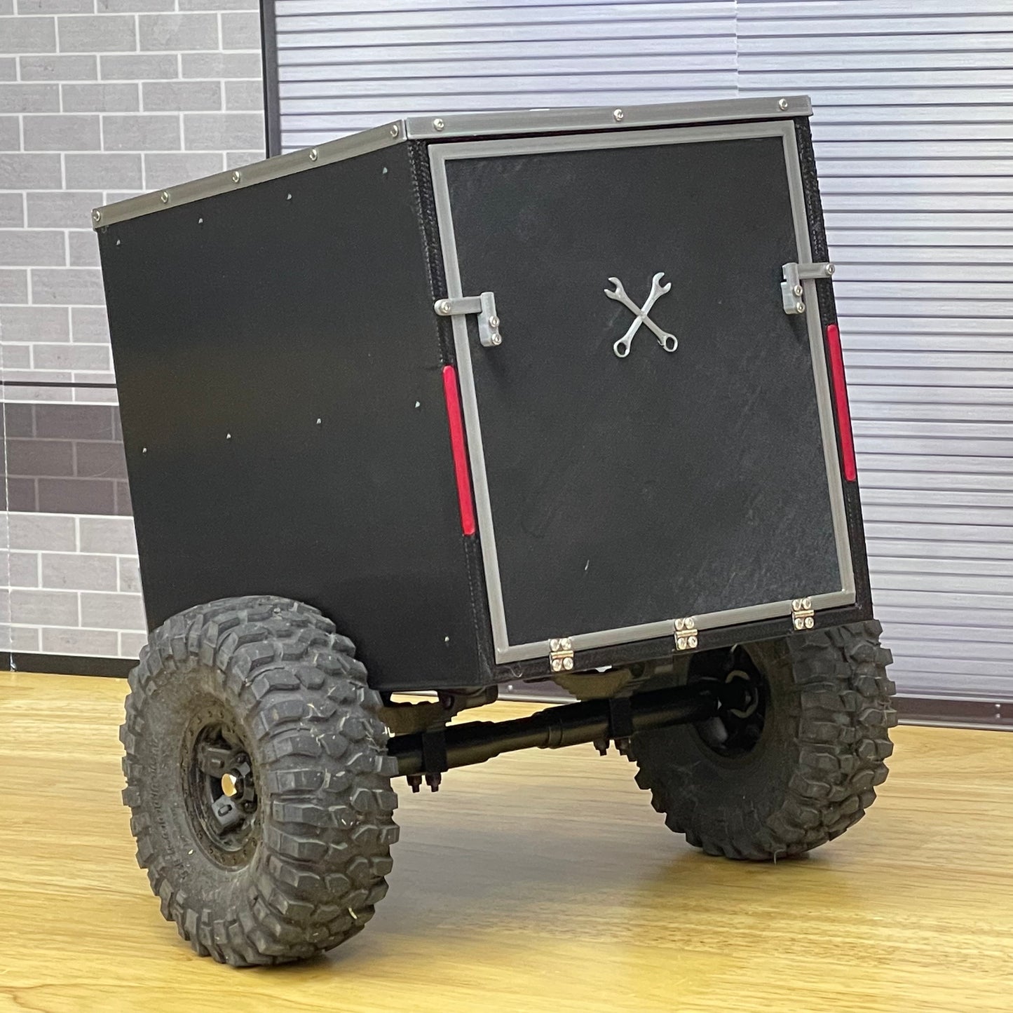 1/10 Scale Enclosed Utility Trailer Standard, Slammed or Lifted and Custom Options (NO WHEELS OR TIRES INCLUDED)