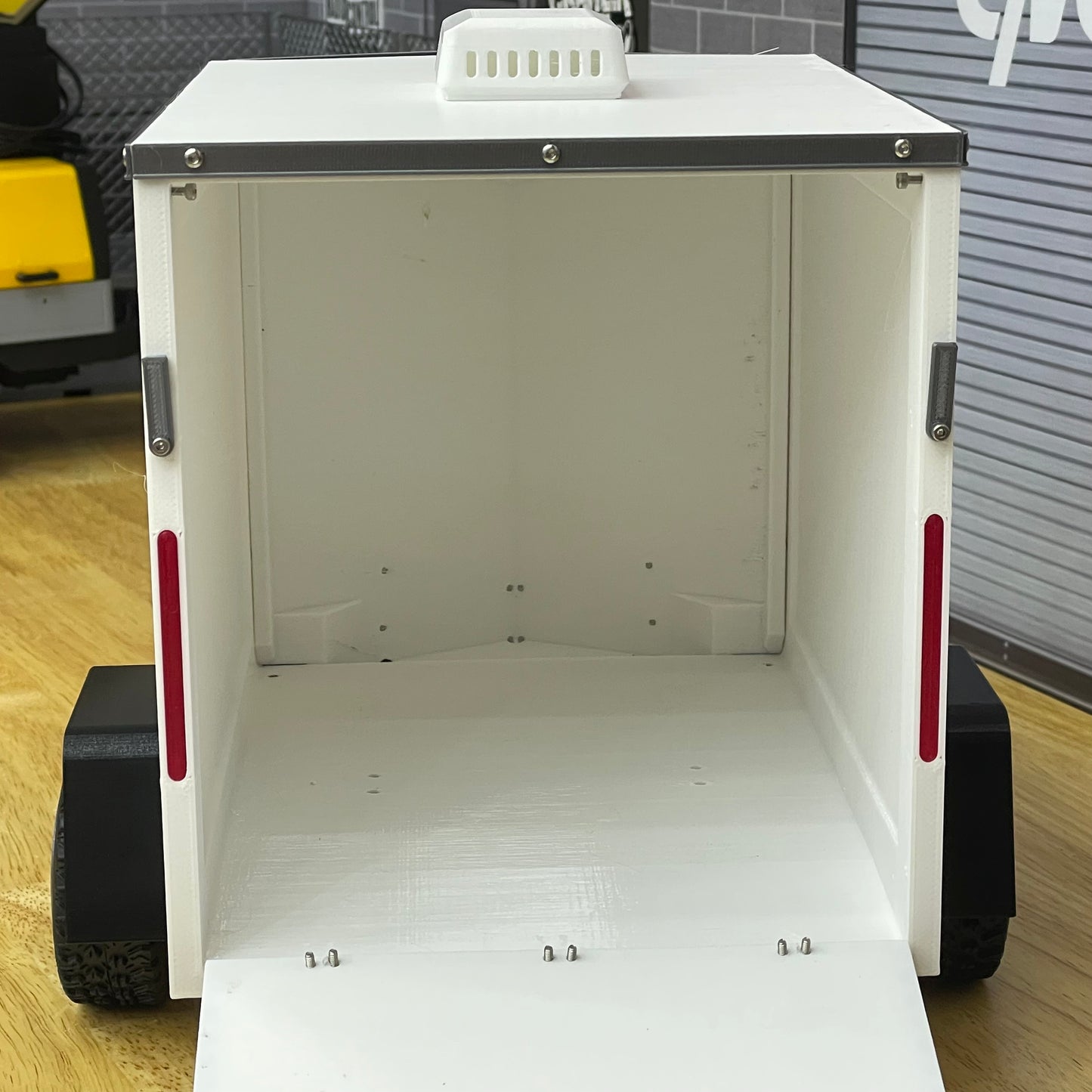 1/10 Scale Enclosed Utility Trailer Standard, Slammed or Lifted and Custom Options (NO WHEELS OR TIRES INCLUDED)
