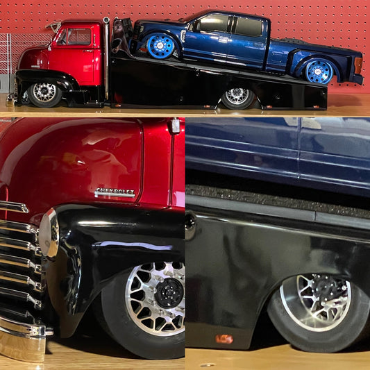 "Series 1" Billet Aluminum Wheels for the Redcat 53 COE Custom Hauler (Sold as a Set of 6)