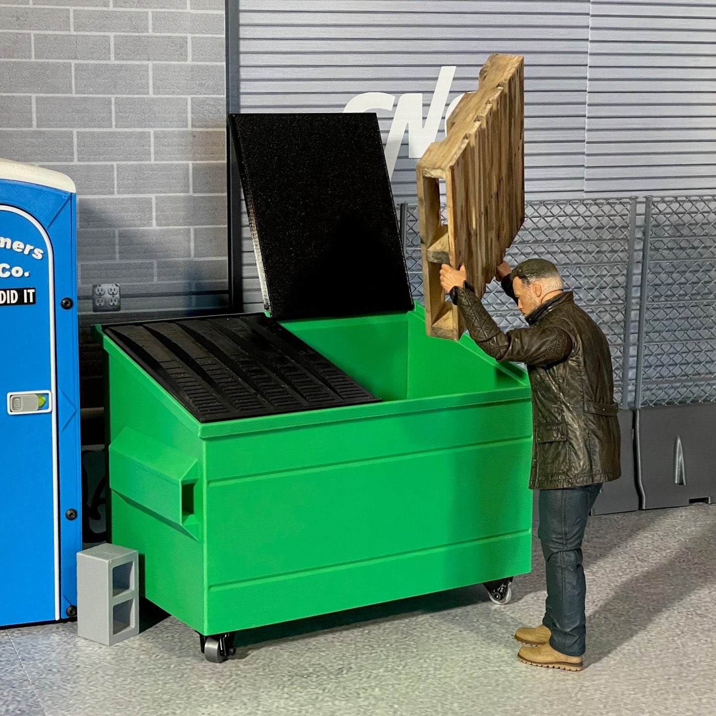 DIGITAL FILES ONLY: Print at Home 1/10 Scale "Mini Mega Dump6000" Dumpster