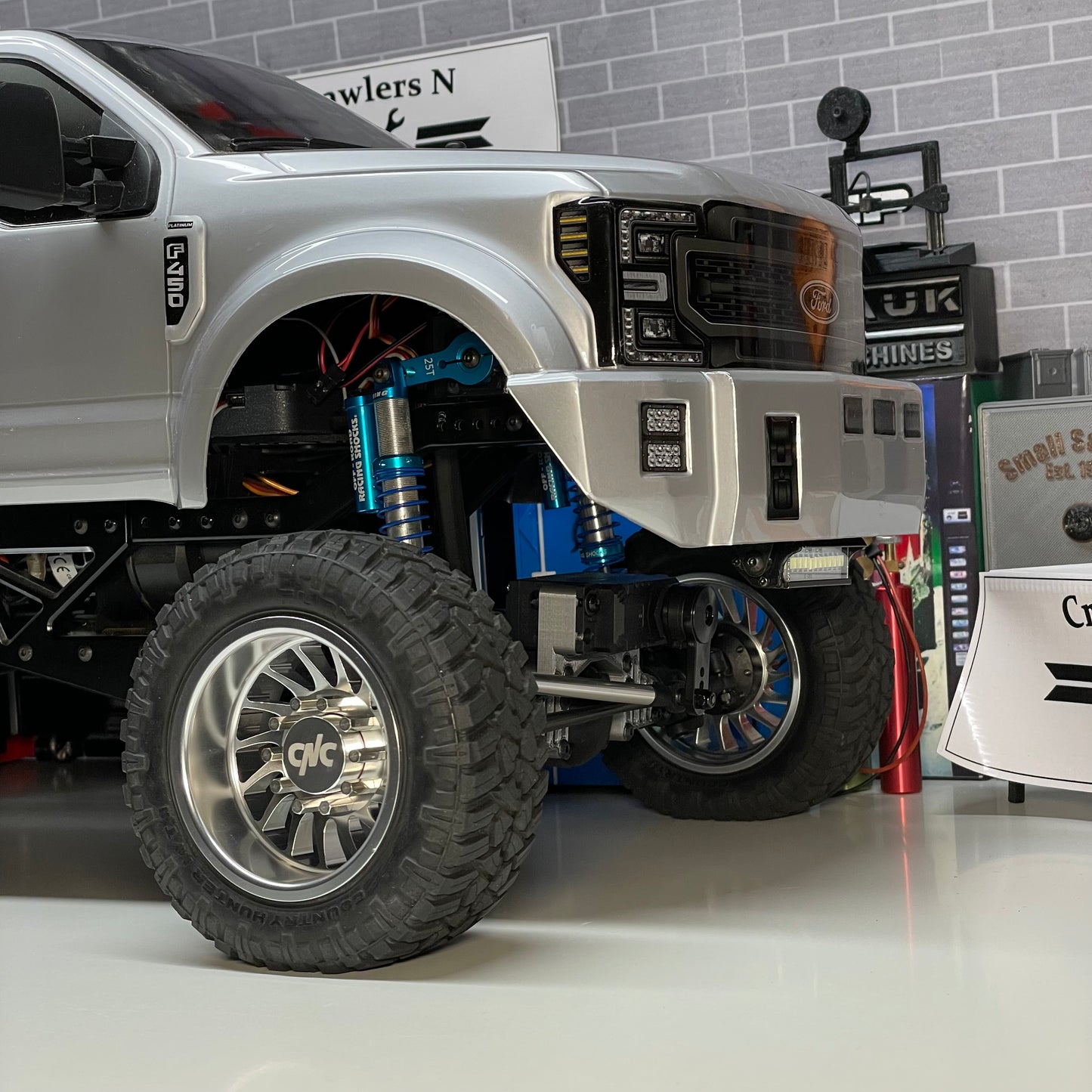"Brodoz" Super Single Front and Dually Rear Directional Aluminum Billet Wheels: Comes as a Compete Set for the CEN F450