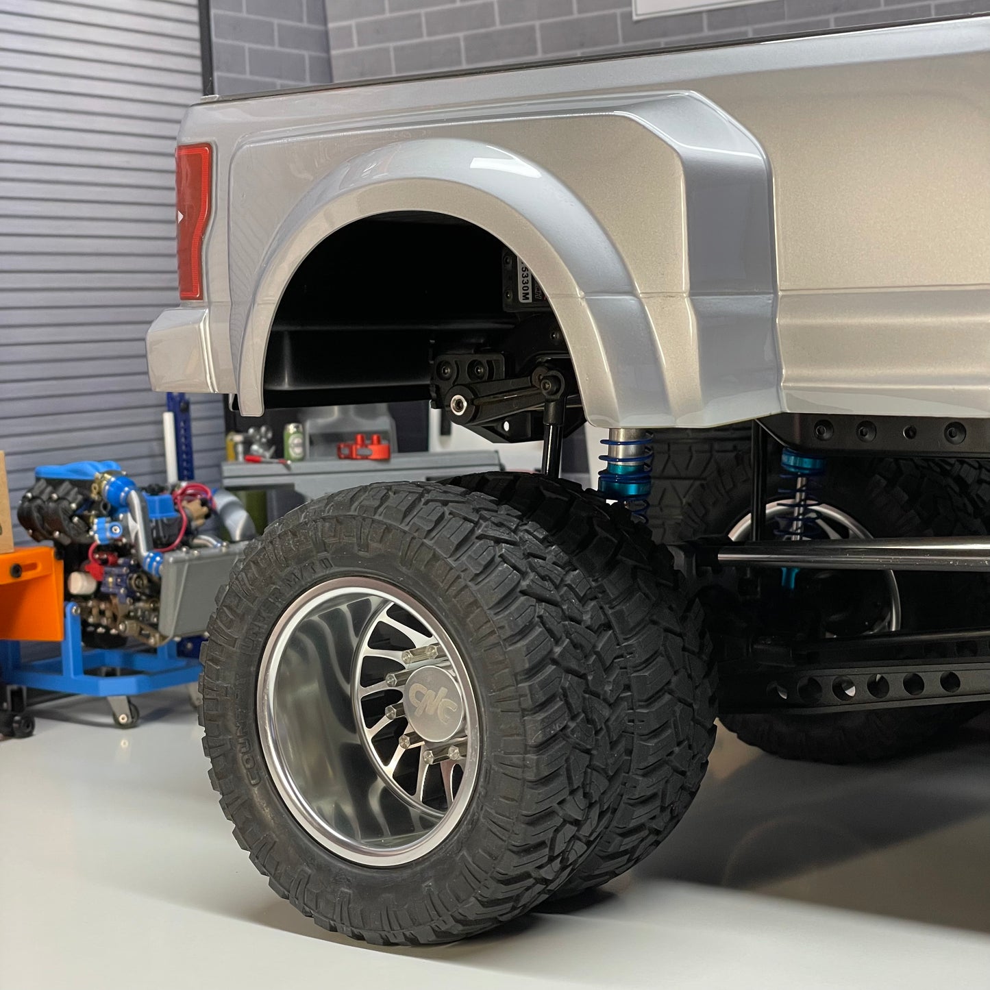 "Brodoz" Super Single Front and Dually Rear Directional Aluminum Billet Wheels: Comes as a Compete Set for the CEN F450