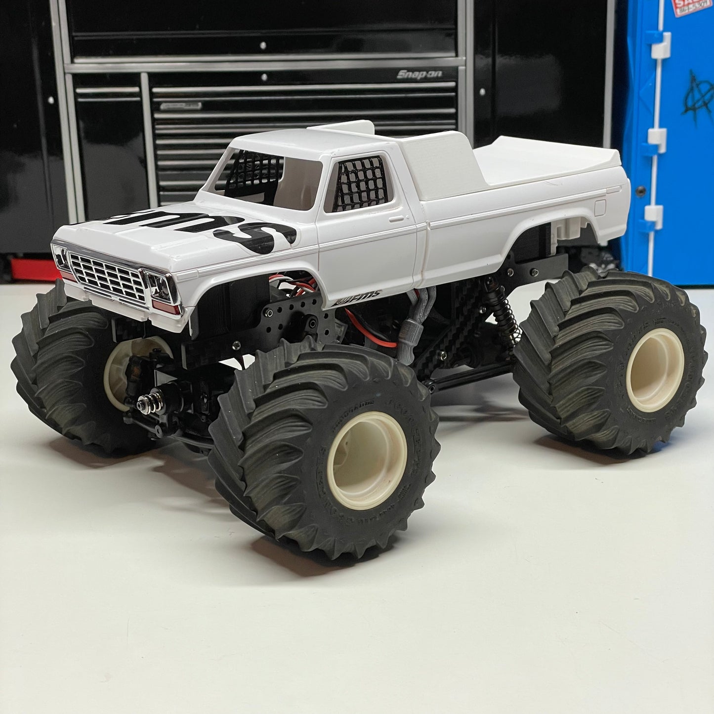 Racing Topper Bed Cover for FMS FCX24 Smasher “Old Ford” Body 1/24 RC Truck