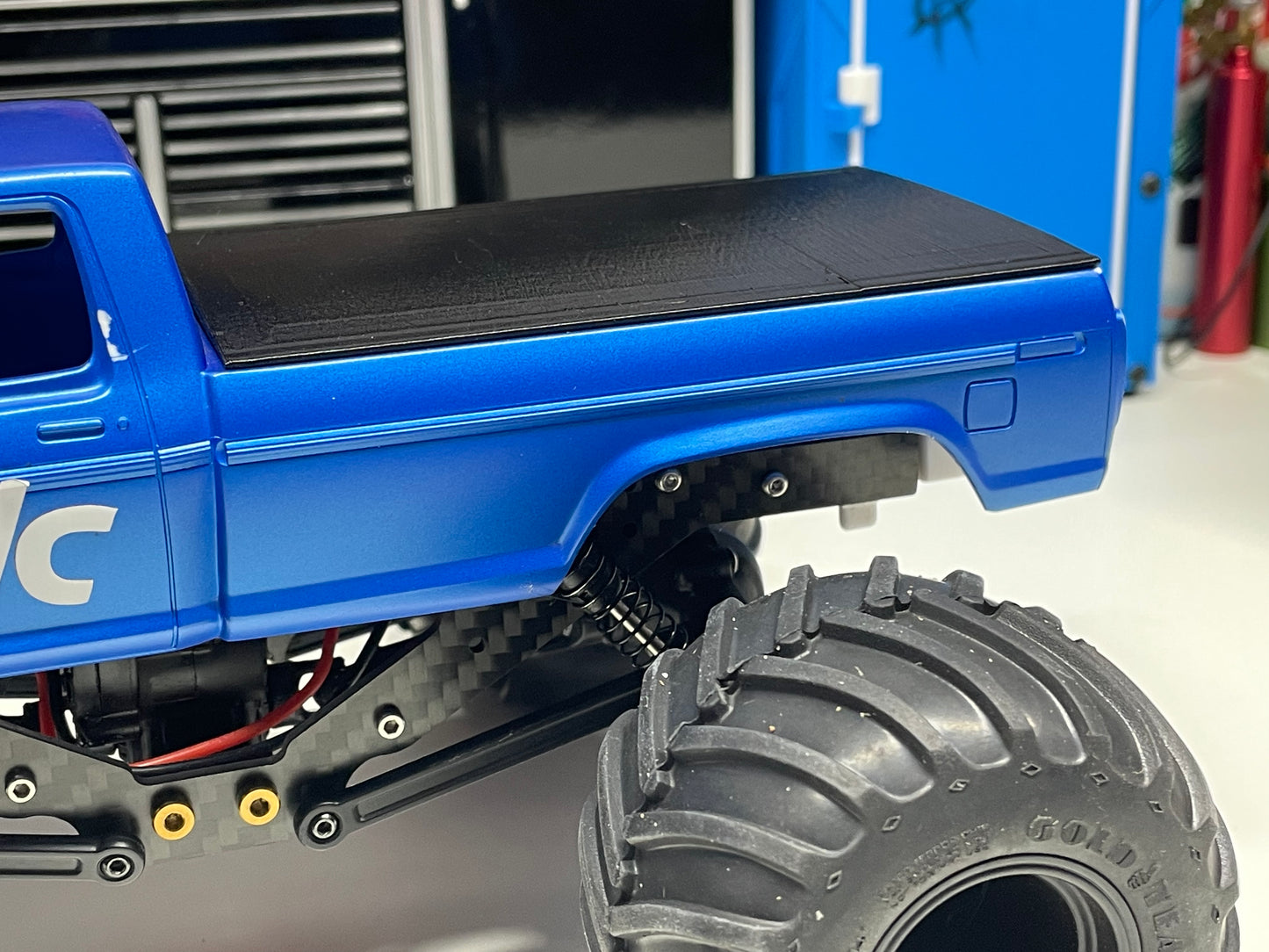 Tonneau Bed Cover for FMS FCX24 Smasher “Old Ford” Body 1/24 RC Truck