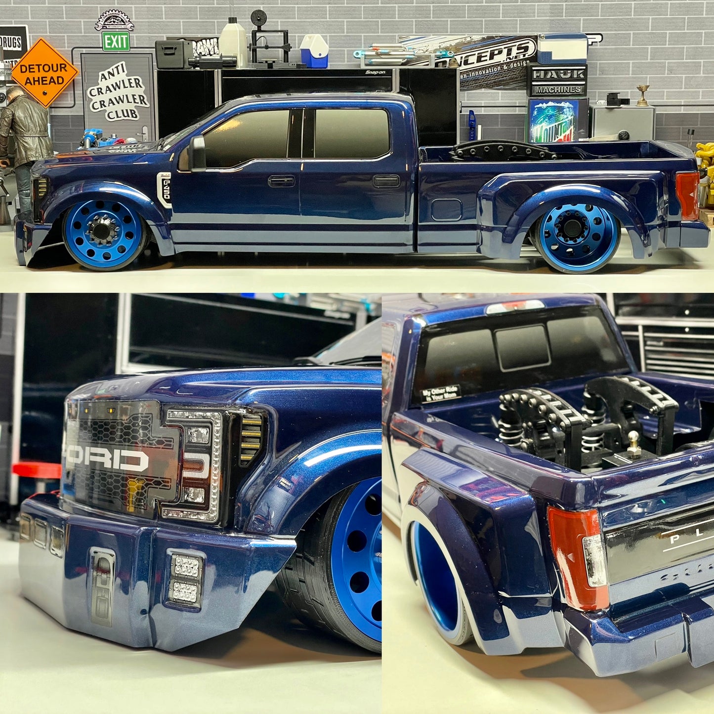 New 2023 Lowering Kit: Now Even LOWER! for CEN Racing F450 AMERICAN FORCE Edition Wheels Only (Truck Not Included)