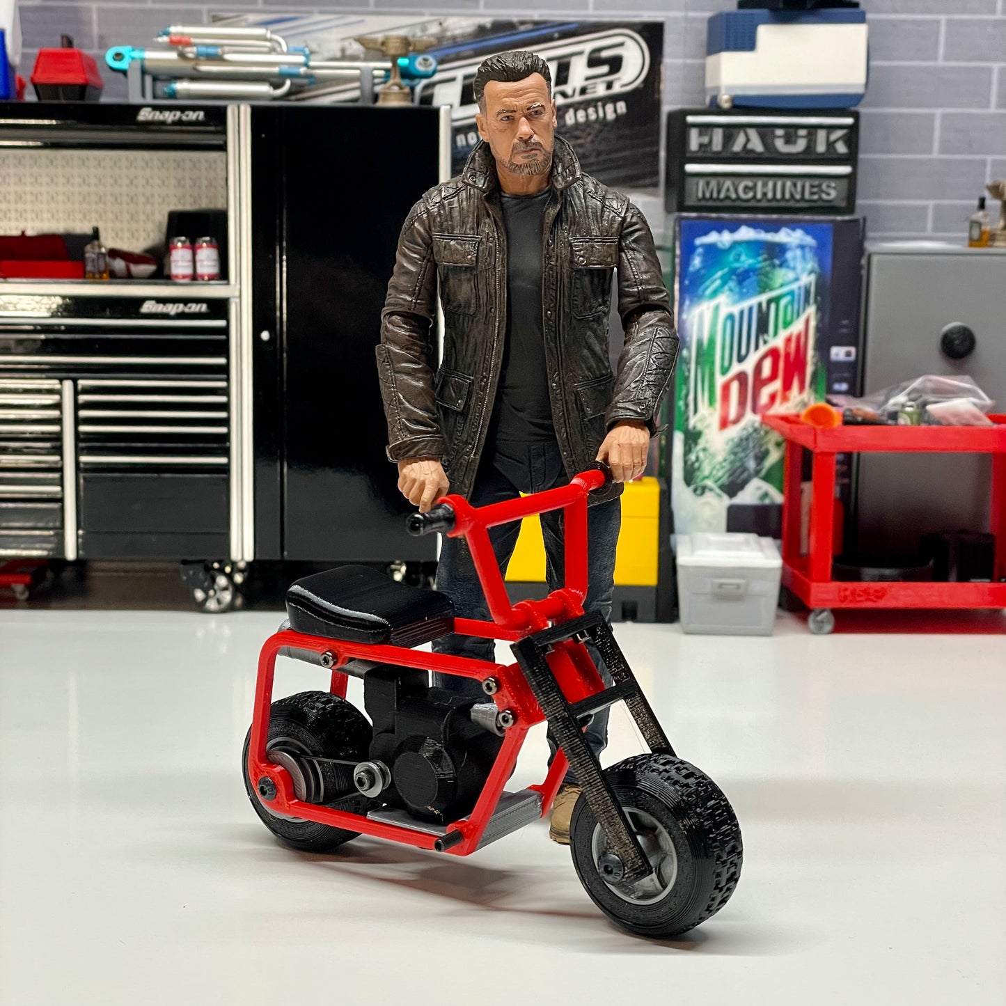 1/10 Scale “Doodle Bug” Mini Bike for your Scale Garage Diorama