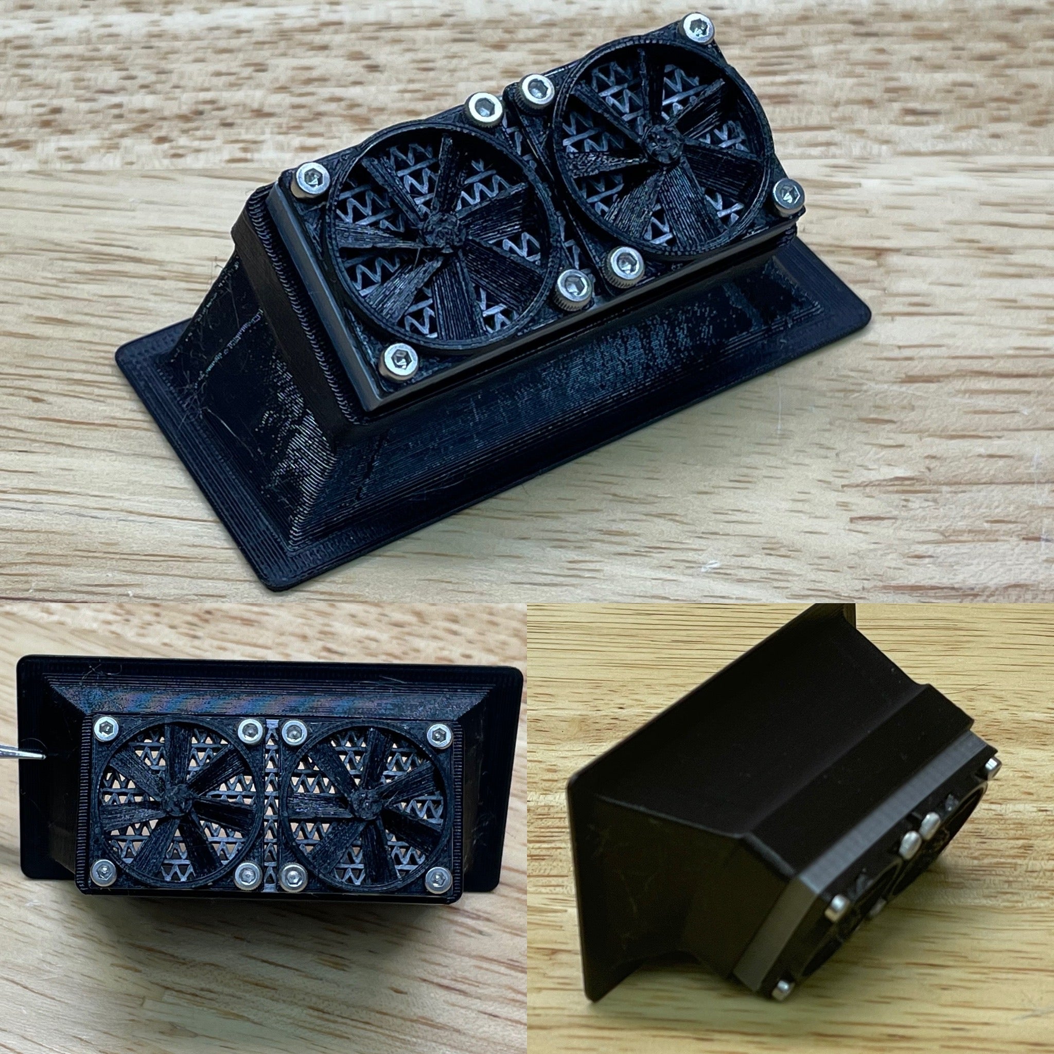 1/10 Ducted Radiator with Fans for RC Drift Cars, Crawlers and Scale B ...