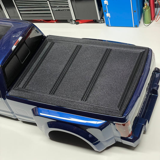 Bed Tonneau Cover Simulated Tri-Fold for 1/10 Scale CEN Racing Ford F450