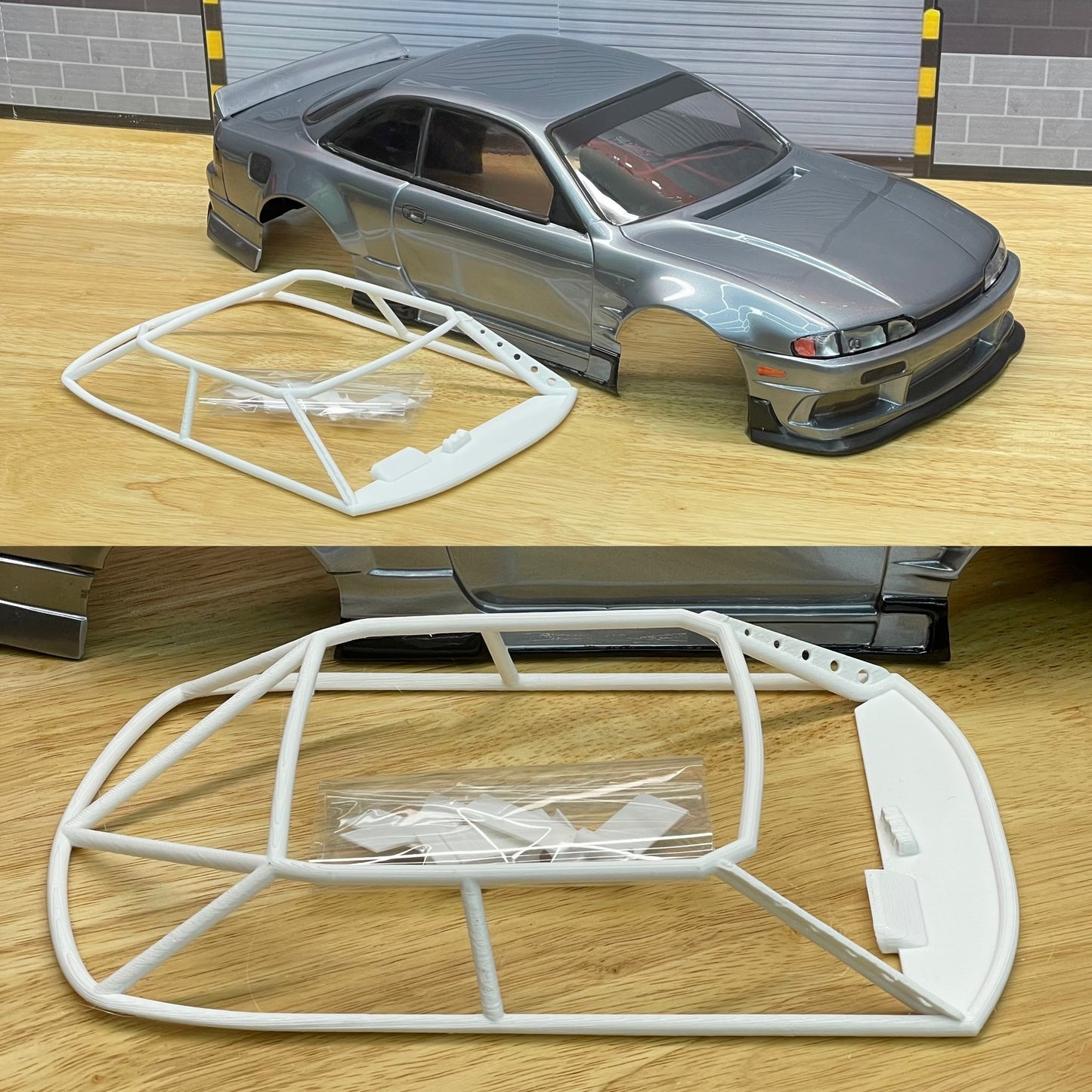 1/10 Scale One Piece Roll Cage for the Pandora S14 Zenki 240 Coupe RC Drift Body