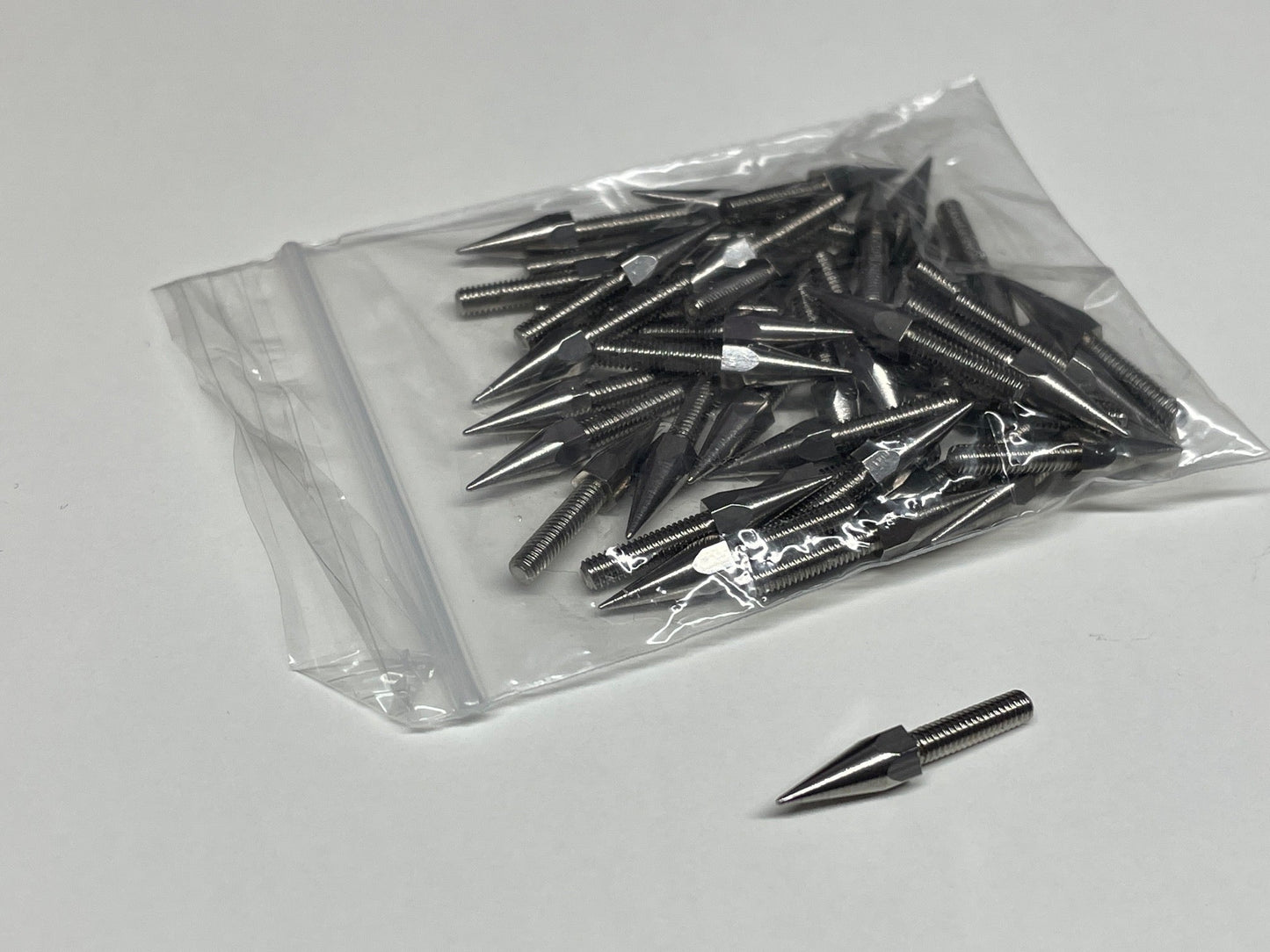 Stainless Steel Silver Spiked Lugs m2.5 x 14mm 41 Count with Install Tool for the Redcat 53 COE or CEN F450 Hauler