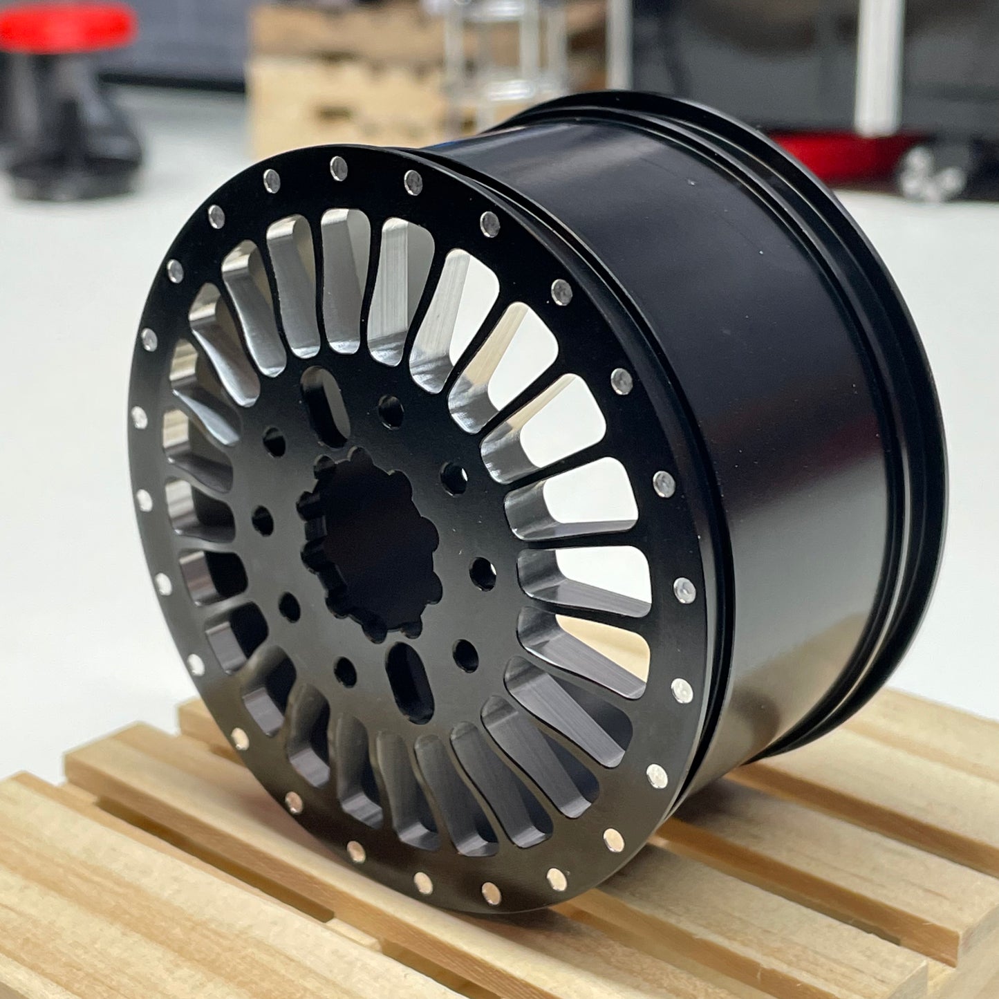 "Twentyfours" Anodized Aluminum Billet Wheels: Set of 6 with Billet Center Caps for the CEN F450