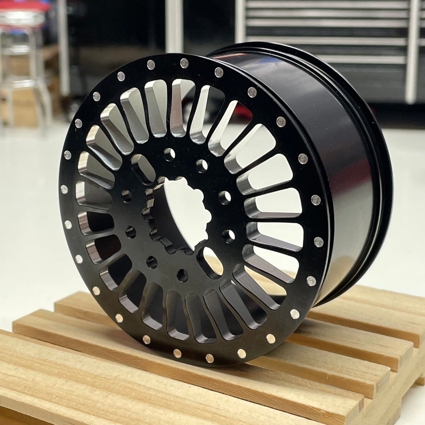 "Twentyfours" Anodized Aluminum Billet Wheels: Set of 6 with Billet Center Caps for the CEN F450